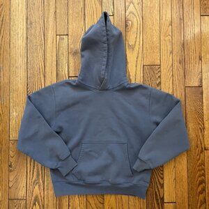 Aritzia Sweatfleece Cozy Fleece Perfect Fit Pullover Hoodie Greyish Blue S